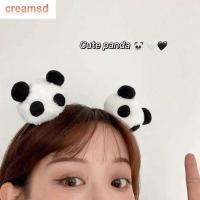 CREAMSD ตุ๊กตา Stitch แถบคาดศีรษะแพนด้าสไตล์จีนห่วงผมการ์ตูนบุคลิกภาพกิ๊ฟติดผมตุ๊กตาสายมัดผมเด็กผู้หญิง