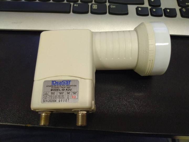 ideasat-หัวรับสัญญาณดาวเทียม-lnb-ku-2-จุด-แยกอิสระ-รุ่น-id-k2u-universal-2-ขั้ว-ใช้สำหรับจานทึบทุกขนาด-และกล่องดาวเทียมทุกยี่ห้อ-สินค้าพร้อมส่ง