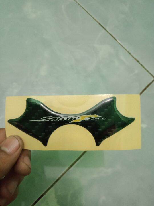 Stiker Segitiga Timbul Carbon Hitam Satria Fu Lazada Indonesia