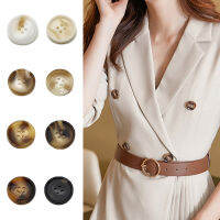 10pcs เลียนแบบ Horn Coat เย็บปุ่มเรซิ่น ButtonFor เสื้อผ้าเสื้อสเวตเตอร์ถักตกแต่งเสื้อผ้าอุปกรณ์เสริม 15-25mm-Wefdger