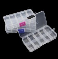 New 10 Slots Cells Colorful Portable Jewelry Tool Storage Box Container Ring Electronic Parts Screw Beads Organizer Plastic Case