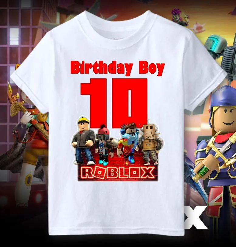 Roblox Birthday Shirt Roblox Shirt Birthday Boy Shirt 