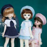 3ชิ้น/เซ็ต1/หมวก6BJD + เสื้อ + กระโปรง/กางเกงชุดเครื่องแบบกะลาสีสำหรับ Yosd ชุดนักเรียน1/อุปกรณ์เสริมเสื้อผ้า6BJD