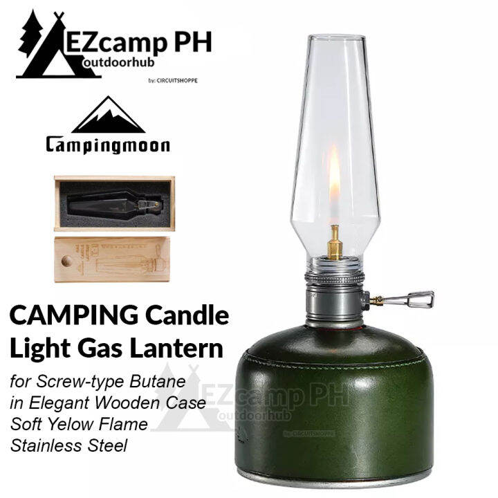 CAMPINGMOON T1 Gas Butane Candle Light Lantern Lamp Camping Atmosphere