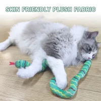 Cat Toys Catnip Plush Greedy Snake Bite Resistant Molar Interactive Play Toys for Small Cats Dog Pet Supplies Toys