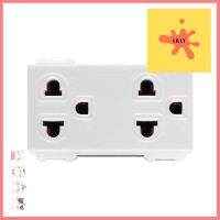 เต้ารับคู่ 3 ขา PANASONIC WEG15929 แพค 10 ชิ้น สีขาวDOUBLE SOCKETS PANASONIC WEG15929 3 PIN PACK10 WHITE **ราคาดีที่สุด**