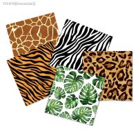 ✇ 20 Sheets Jungle Safari Animal Print Napkins Birthday Baby Shower Party Supplies Tiger Leopard Zebra Stripes Paper Napkin