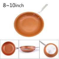 2021810 Inch Non-stick Copper Frying Pan With Ceramic Induction Skillet Coating Induction Cooking Pans Kitchen Supplies