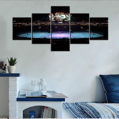 5 Panel NHL The National Hockey League game Staples Center in Los Angeles California Pictures Paintings Art Poster HD Print