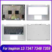 ตัวพิมพ์ใหญ่ที่พักแขนสำหรับแล็ปท็อปใหม่สำหรับ Inspiron 13 7347 7348 7359ซีรีส์ปกหลัง LCD เคสด้านล่างฝาครอบ C 0V5CHP สีเงิน V5CHP