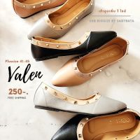 ⭐️ส่งทุกวัน⭐️เก็บโค้ด ส่งฟรี รองเท้าไซส์ใหญ่ 41-45 แต่งหมุดสไตล์ วาเลน รองเท้าคัชชู Valen