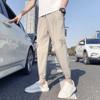 GISU MALL-2023 Cool mens celebrity with the same Harlem versatile slim casual pants