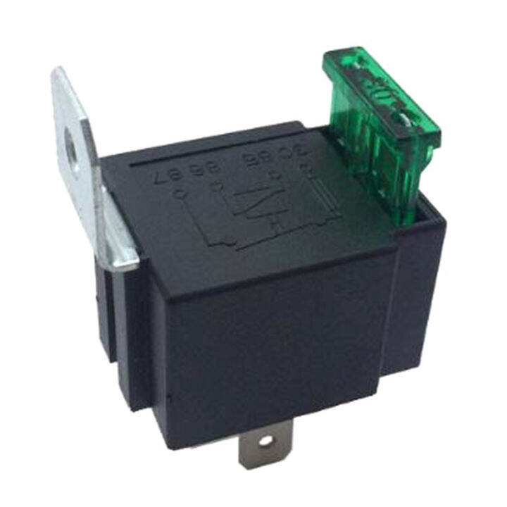Maraa 12V 30A Car Auto Automotive Heavy Duty Relay 4Pin Fuse Fused On