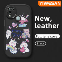 YIWESAN เคสสำหรับ Infinix ขายดี10 Play เคส X688C 11 Play ลายการ์ตูนกระต่ายมีความสุขเคสโทรศัพท์ซิลิโคนนิ่มหนังดีไซน์ใหม่กล้องฝาปิดเลนส์เต็มรูปแบบเคสฝาหลังกันกระแทกเคสกันกระแทก