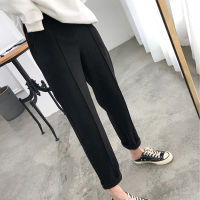 Spring Winter Plus Size OL Style Wool Female Work Suit Pant Thicken Women Pencil Pants Loose Female Trousers Capris 6648 50