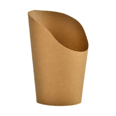 กล่องใส่มันฝรั่งกระดาษคราฟท์100ชิ้นถุงกระดาษใช้แล้วทิ้งถ้วยเฟรนช์ฟรายถุงอาหารกล่องใส่ขนม