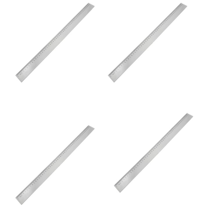 4pcs-50cm-clear-plastic-measuring-long-straight-centimeter-ruler