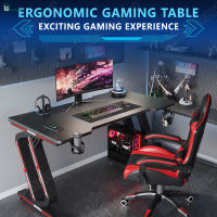 LifeSmart โตะคอมพิวเตอร์ โต๊ะเกมมิ่ง โต๊ะเกมมิ่ง สไตล์ใหม่ โต๊ะคอมเกมมิ่ง gaming table โต๊ะ โต็ะคอม มีไฟ LEDสวย ไม่แสบตา หน้าโต๊ะหุ้มคาร์บอน 3D