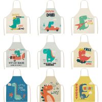 Cotton And Linen Waterproof Apron Kitchen Aprons Women Kitchen Apron Home Cleaning Tools Woman Overalls Art Apron Cook Clothes