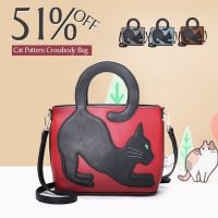 2022 Hot Bag Brienice Fashion Women Cat Pattern Handbag Crossbody Bag Purses Tote Bags