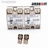 ♂♘◙ Voltage relay Single-phase solid state relay Transparent shell plastic cover shell Small solid rail radiator seat SSR-40AA 25AA