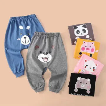 Children Kids Boys Girls Cartoon Printed Pants Cute Casual Harem Pants  Trousers