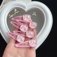 5pcs/set Cute Pig Shape Hair Claws Sweet Hair Clips for Children Girls Hair Ties Hair Accessories