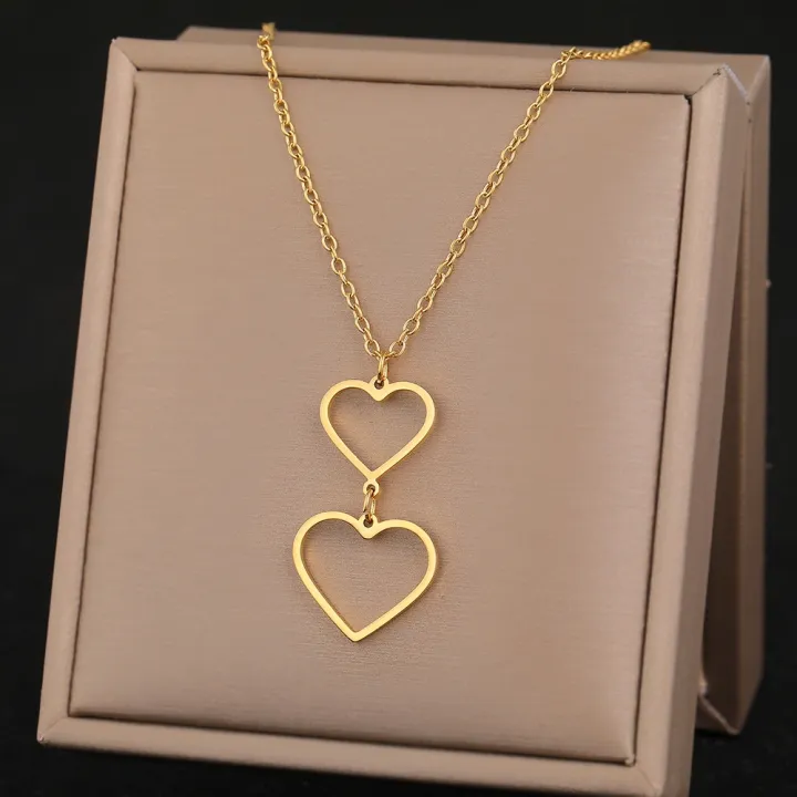 stainless-steel-necklaces-elegant-exquisite-heart-infinity-symbol-heartbeat-pendants-chain-trend-fine-necklace-for-women-jewelry