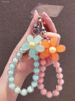 ❃ Macaron Color Mobile Phone Lanyard Wrist Strap Womens Hand-held Chain Short Anti-lost Cell Phone Case Cute Lanyard Key Pendant