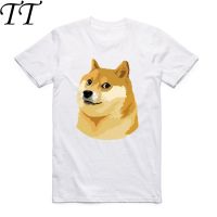 2019 S-XXX Men Men Women Print Thug Doge Deus God Dog/shiba Inu White T-shirt Short sleeve O-Neck harajuku fitness funny Tshirt