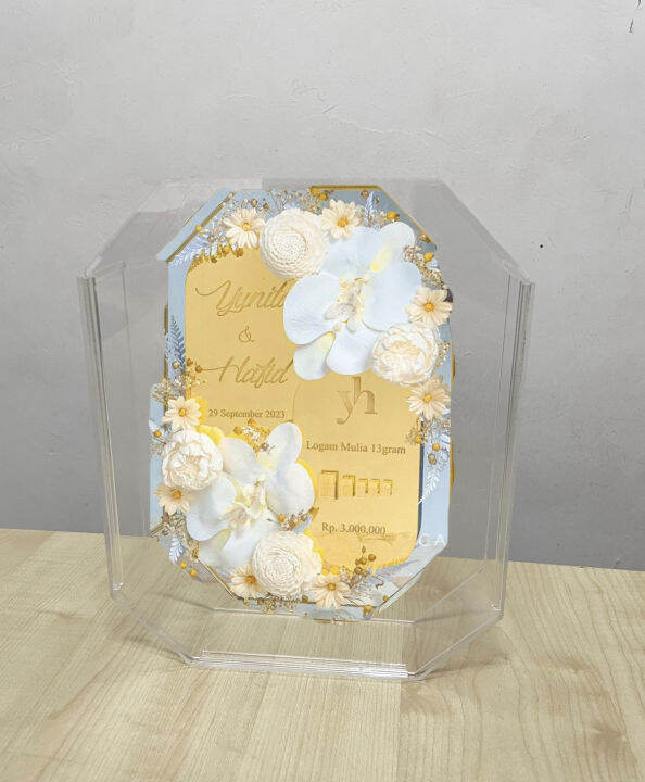 Frame Acrylic Duit Hantaran Kahwin / Frame duit mas kahwin/acrylic ...