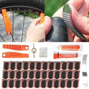 1Set Bike Bicycle Flat Tire Repair Kit Tool Set Kit Patch Rubber Portable  Fetal Best Quality cycling - AliExpress