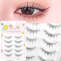 5 Pair/box Cross Messy Manga False Eyelashes Natural Lash Extension Japanese Fairy Little Devil Cosplay Eye Makeup Accessories