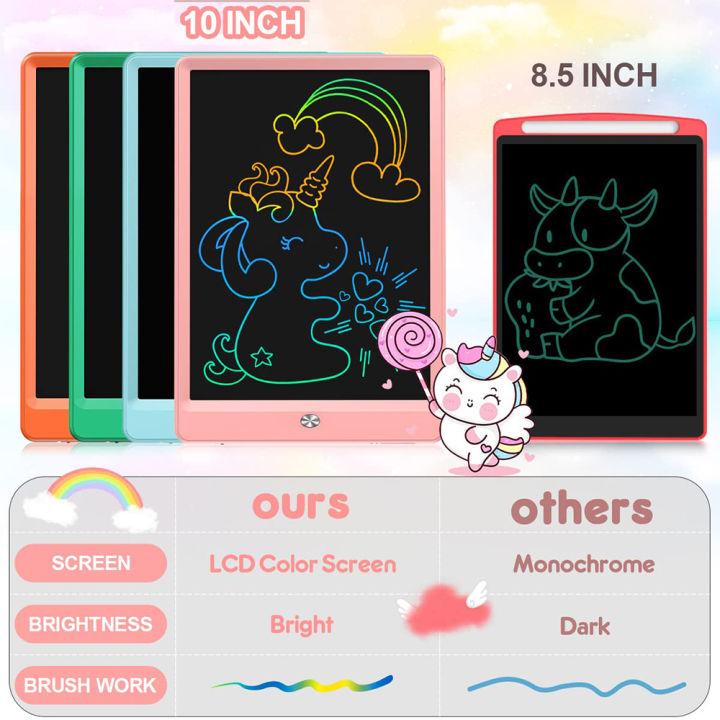 ขายร้อนข้ามพรมแดน-10-กระดานเขียน-lcd-อิเล็กทรอนิกส์นิ้วกระดานเขียนสำหรับเด็กปฐมวัยกระดานวาดภาพกราฟฟิตีสำหรับเด็กกระดานดำขนาดเล็ก