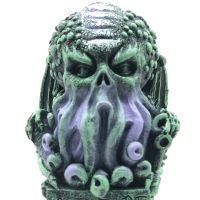 2023 ใหม่  Cthulhu ตำนานปลาหมึกรูปปั้นเรซิ่นงานฝีมือเครื่องประดับสร้างสรรค์ส่วนบุคคลประติมากรรมโต๊ะ