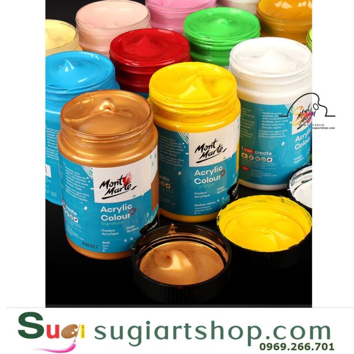 Màu Acrylic Mont Marte, Mont Marte Studio Acrylic Paint 300ml [ Sugi art  shop] 