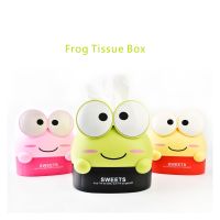 Box Tissue Frog Pastel Animals กล่องทิชชู่รูปกบ สีพาสเทล ลายการ์ตูนสัตว์ สวยงามน่ารัก