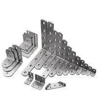 10PCS Stainless Steel Angle Corner Brackets Fasteners Protector Four Size Corner Stand Supporting Furniture Hardware