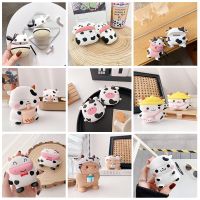 3D Cartoon Milk Cows Silicone Cover for Apple Airpods 1 2 Pro Case Cute Protective Cases for Airpods 3 Wireless charging Box bag Wireless Earbud Cases