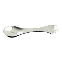 3 In 1ช้อนส้อมสแตนเลส Spork Cutlery Utensil Combo มัลติฟังก์ชั่น