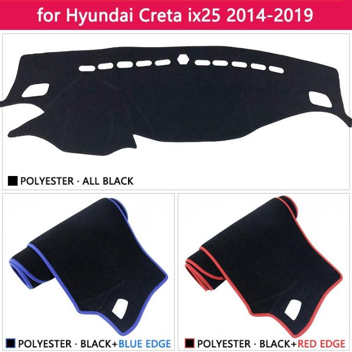 สำหรับ-hyundai-creta-ix25-2014-2015-2016-2017-2019-2018ป้องกันการเสื่อกันลื่นแผ่นคลุมแผงหน้าปัดรถยนต์ที่บังแดดพรมแดชแมทอุปกรณ์เสริมรถยนต์