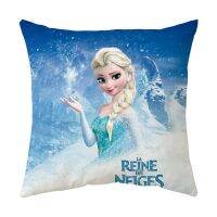 Disney Frozen Anna Figures Pillowcase Cartoon Anime Printing Cushion Cover Plush Soft Pillowcase Home Decoration Christmas Gift