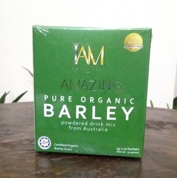 1 BOX IAM Amazing Pure Organic Barley powdered drink mix from Australia