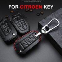 yonggax Leather Car Key Cover Case For Citroen C3 C4 C5 Berlingo Jumpy Picasso C4l DS5 Xsara Metal Keychain Key Holder Car Accessories