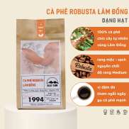 Cà Phê Robusta Lâm Đồng - Rang Xay Mộc Sạch Nguyên Chất - Túi 250Gr Dạng