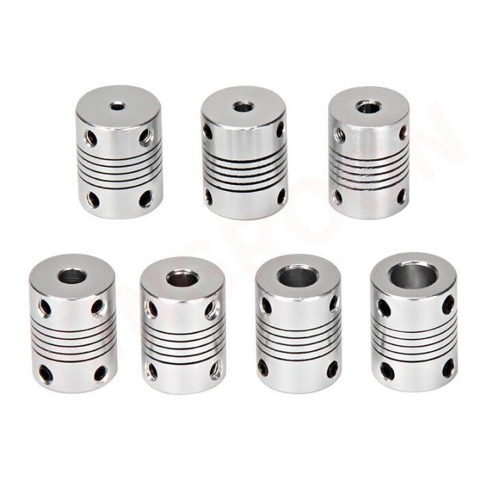 4pcs-aluminium-cnc-motor-jaw-shaft-coupler-5mm-to-8mm-flexible-coupling-od-19x25mm-dropshipping-3-4-5-6-6-35-7-8-10mm