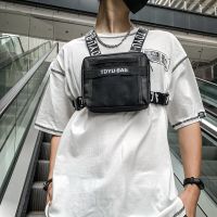 【jw】▼  Bolsa ajustável Peito Rig para homens e mulheres ar livre Hip Hop Viagem Pack Streetwear