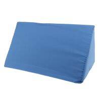 Foam Bed Wedge Pillow Elevation Cushion Washable Cover Lumbar Support Blue