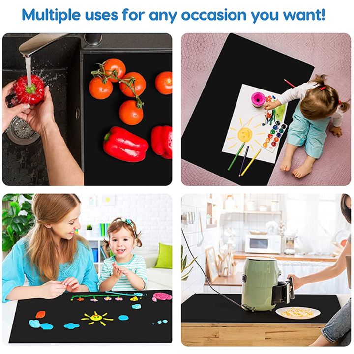 extra-large-silicone-mat-heat-resistant-sheet-waterproof-pad-kitchen-counter-protector-vinyl-craft-mats-nonslip-table-placemat