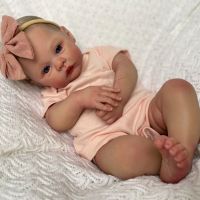 NPK 18Inch Reborn Baby Doll Meadow Soft Body 100% Handmade 3D Skin With Visbile Veins Collectible Art Doll Christmas Gift